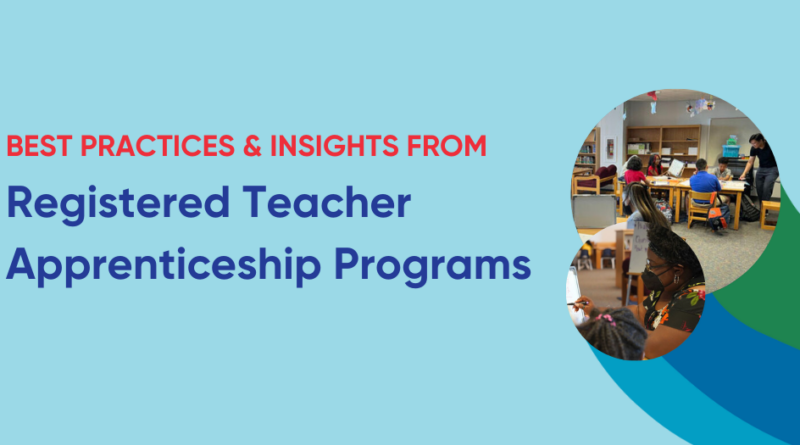 Registered Teacher Apprenticeship Programs